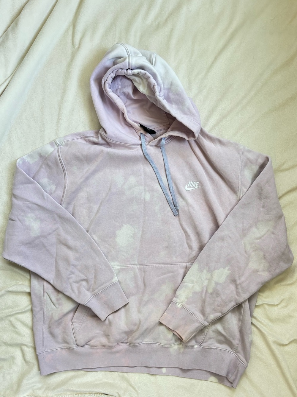 Nike Bleach-Dyed Lavender Hoodie